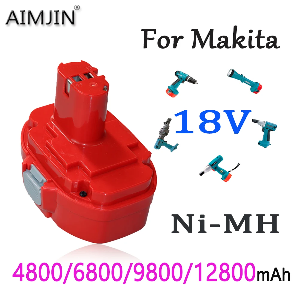 

For Makita 18V 4800/6800/9800/12800mAh Battery ，Compatible PA12 PA14 PA09 PA18 9100 1220 1420 1435 6270D 6280D