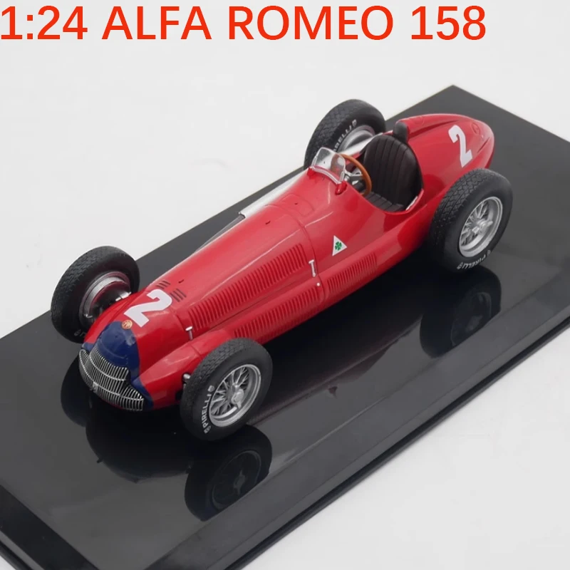 

Литая под давлением оригинальная модель из сплава в масштабе 1:24 1950 ALFA ROMEO 158, имитация украшения, коллекция сувениров для хобби, статический дисплей