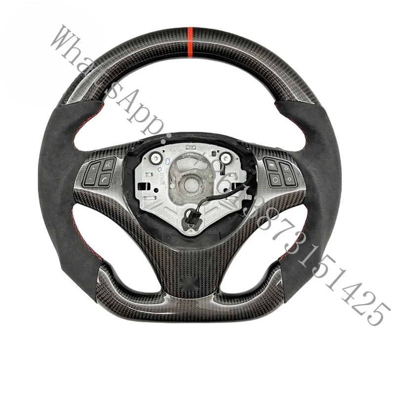 

ForFor E90 E92 E8x Forged Carbon Fiber Steering Wheel Suede Leather Car Accessory Auto Parts