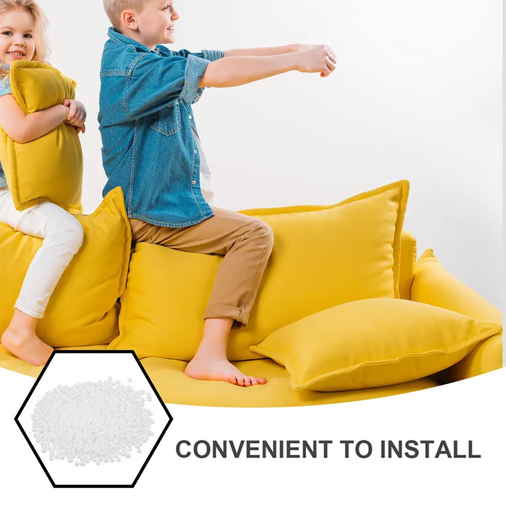 1 Bag Foam Particles Bean Bag Filling Soft Stuffing Multipurpose Sofa Filler Decorative Balls Pillow Dog Bed Cushions Filling