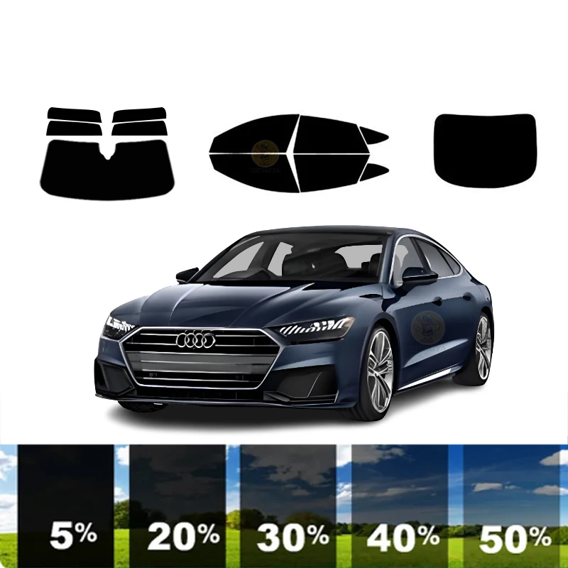 

precut Removable Window Tint Film For Car 100% UVR 5%-35%VLT Heat Insulation Carbon ﻿For AUDI S7 4 DR SEDAN 2011-2019