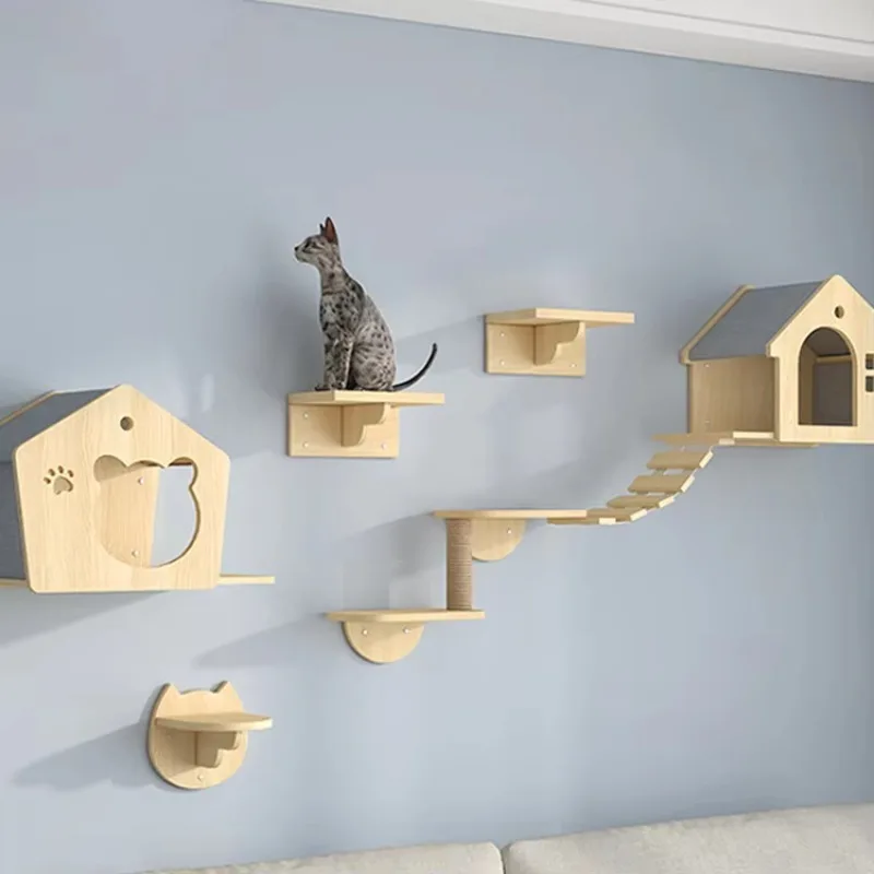 

Cat Climbing Frame Wall Type Sky Corridor Cat Climbing Pet Cat Climbing Frame Supplies