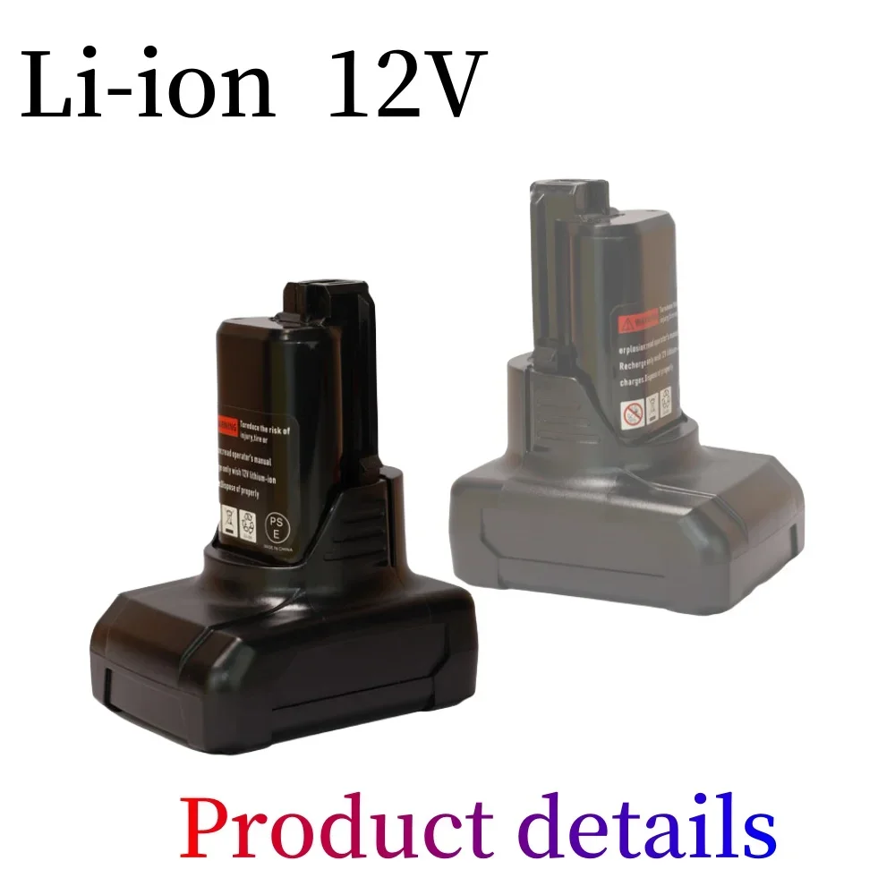 12V 4000/5000/6000mAh Li-ion Rechargeable Battery Pack Replace for BOSCH Cordless Electric Screwdriver BAT411 BAT412