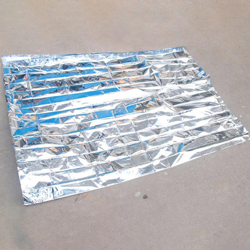 130*210 Outdoor Camping ผ้าห่มฉุกเฉินครีมกันแดดผ้าห่มกู้ภัยสัตว์เลี้ยง