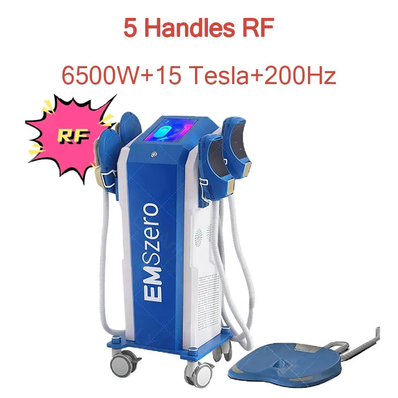 2024 Nuovo 6500W EMS Macchina per la rimozione del grasso 200Hz RF Combustione del grasso corporeo 15 Tesla EMSZERO Macchina per lo stimolazione muscolare