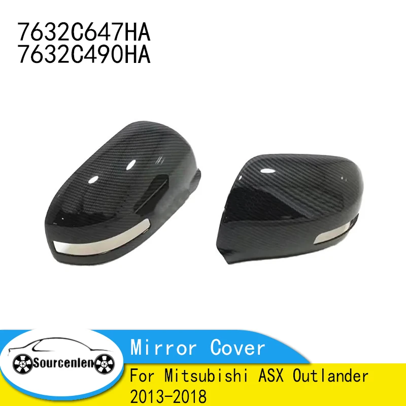 

Car Rearview Mirror Cover Side Wing Mirror Cover For Mitsubishi ASX Outlander 2013-2018 7632C647HA 7632C490HA