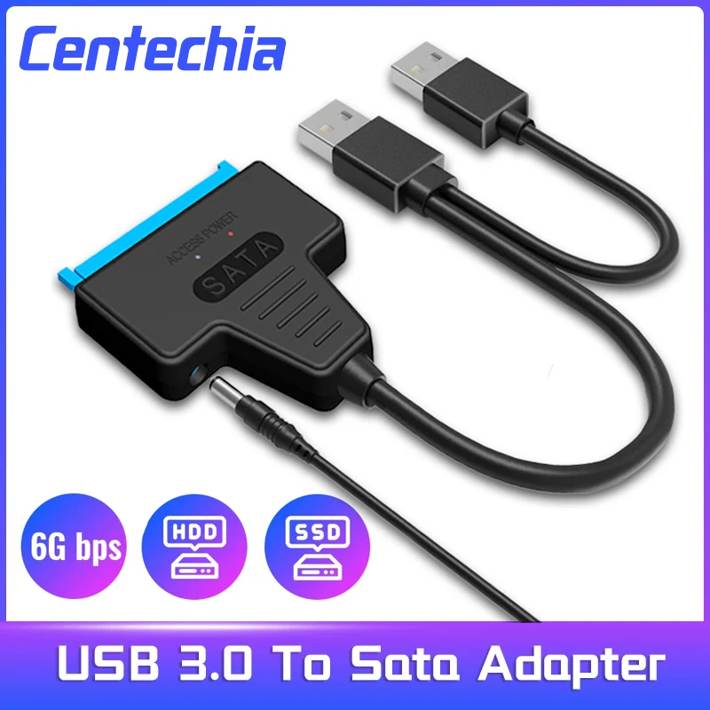 USB 3.0 2.0 SATA 3 Cable Sata To USB 3.0 Adapter Up To 6 Gbps Support 2.5 Inch External HDD SSD Hard Drive 22 Pin Sata III Cable