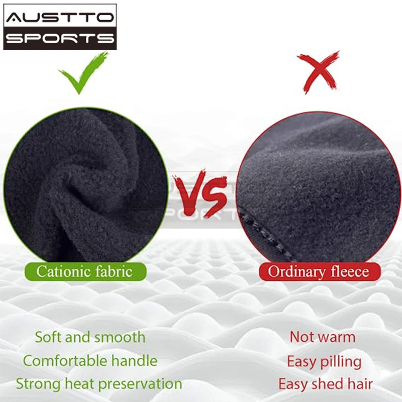 Austto Winter Fleece Ear Muffs Warmers Headband Therma Ear Band for Men & Women for Running Skiing Workout Sports