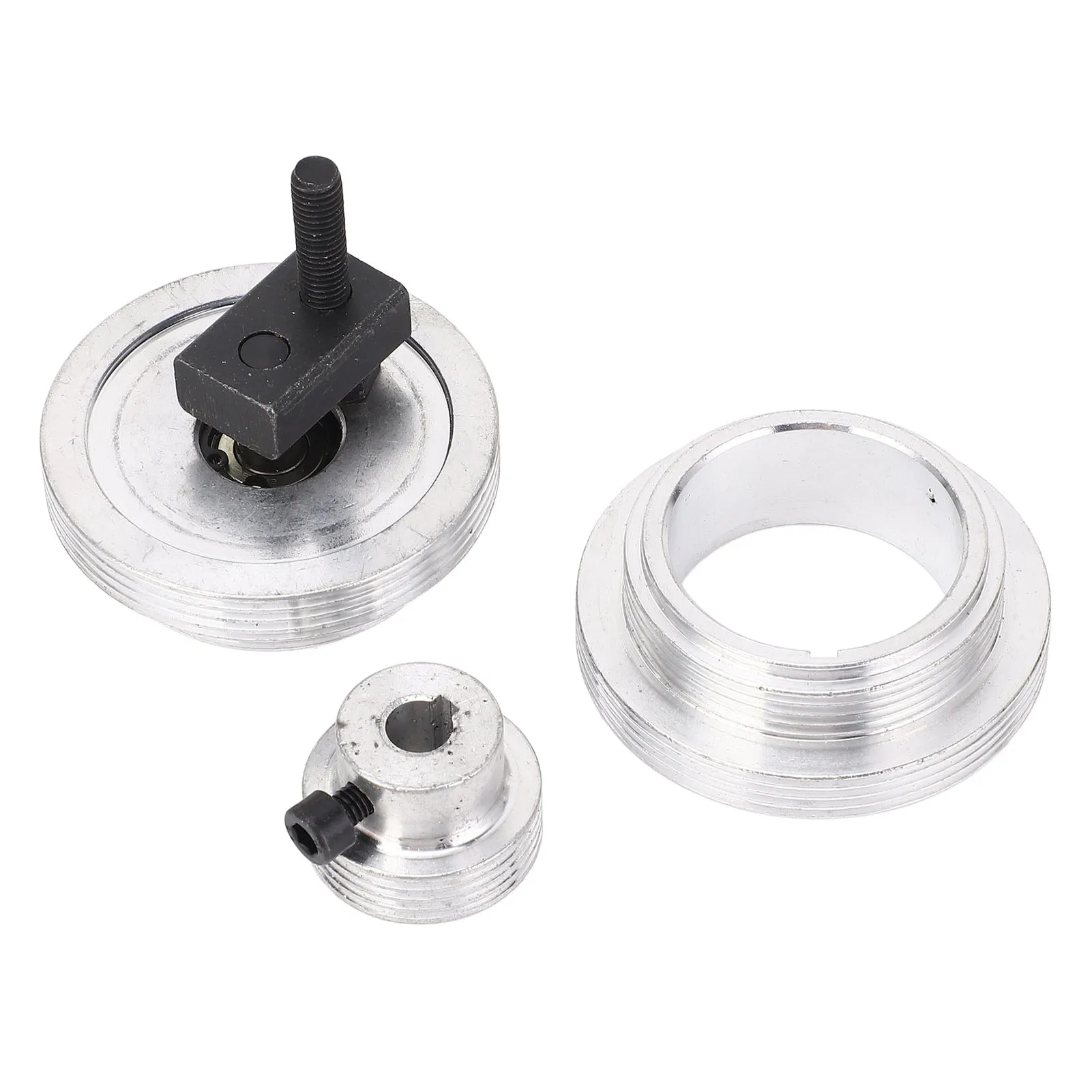 

Lathe Accessory Pulley Easy Installation Aluminium Alloy Good Compatibility Lathe Motor Belt Pulley Compact for Replacement