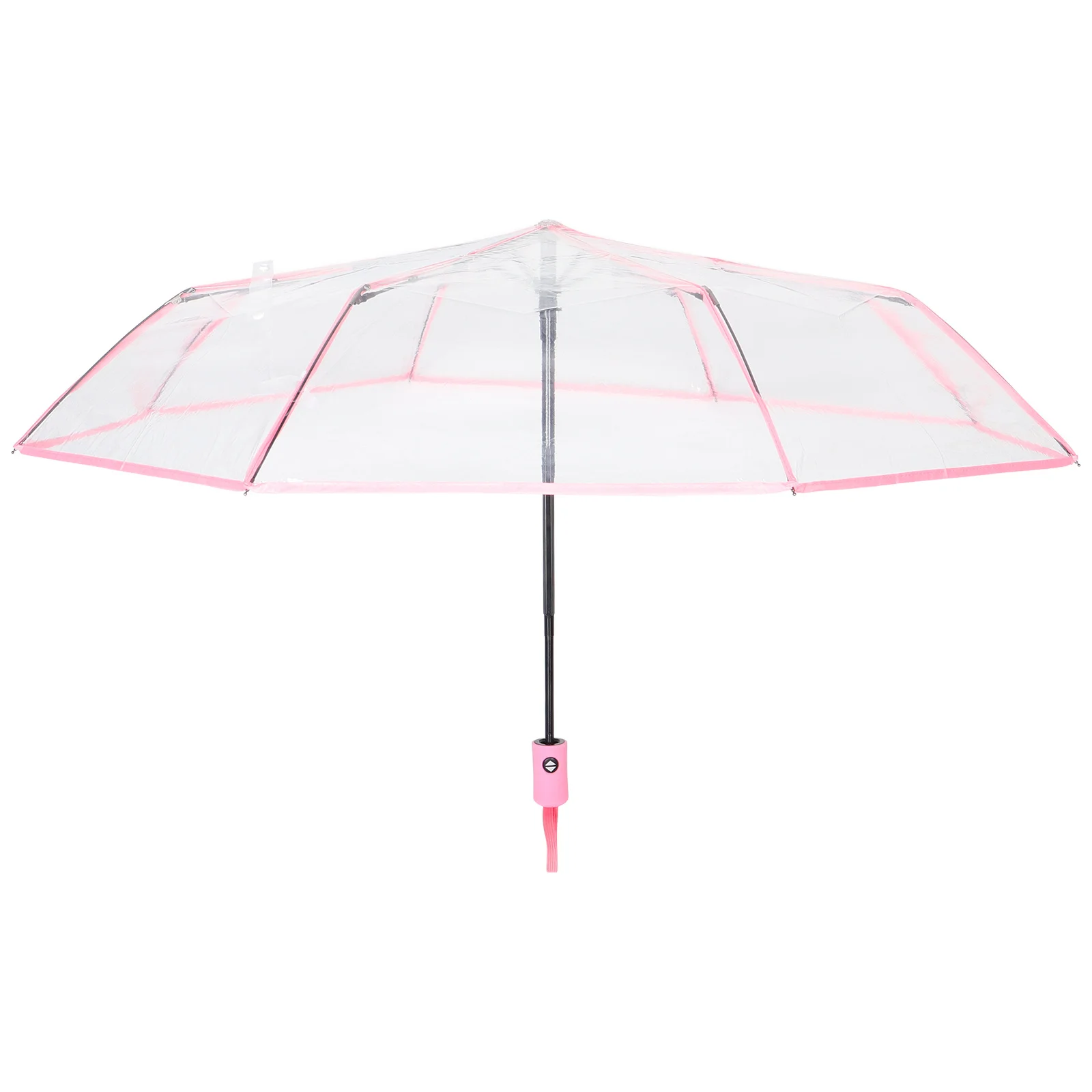 

Umbrella Transparent Three-fold Durchsichtige Regenschirme Repel Faltbarer Pink Clear Umbrellas Bulk Plastic Folding Travel