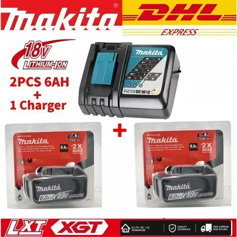 New Upgraded Makita 18v Battery 6.0Ah Li-ion Rechargeable Battery BL1840 BL1850 BL1830 BL1860B LXT 400 for Makita Power Tools