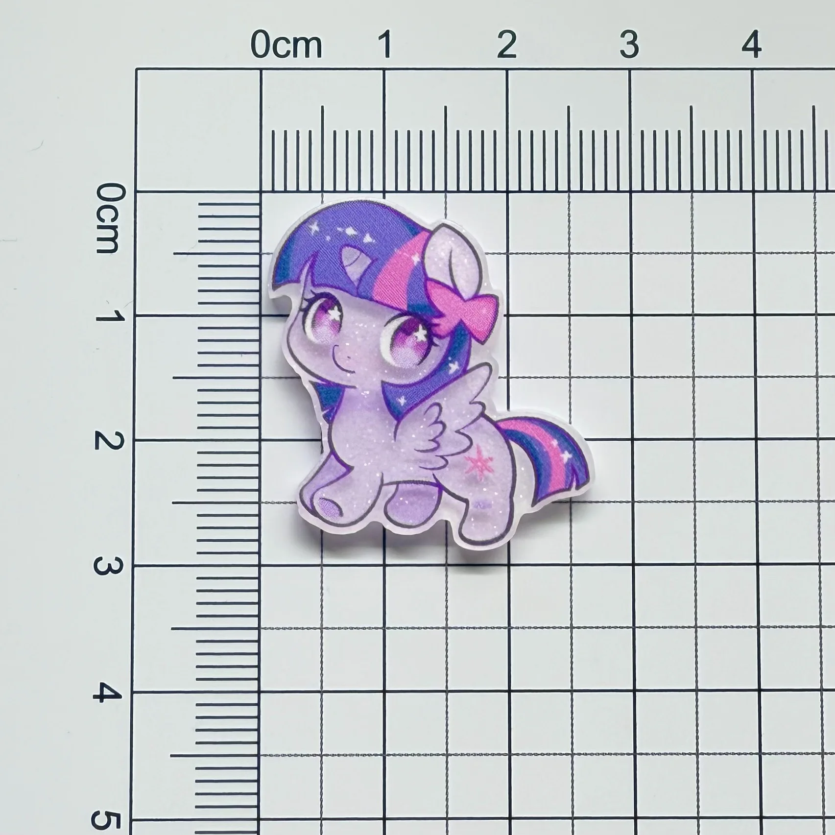 10pcs Cartoon Cute Super Q Pony Acrylic Hair Clip Side duckbill Clip Girl Headwear Small Broken Hair Hairpin view 5