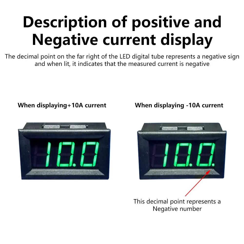 DC 120V 400A 200A 100A 50A Digital Voltmeter Ammeter Charge Discharge Current Hall Sensor FOR CAR Solar battery Monitor