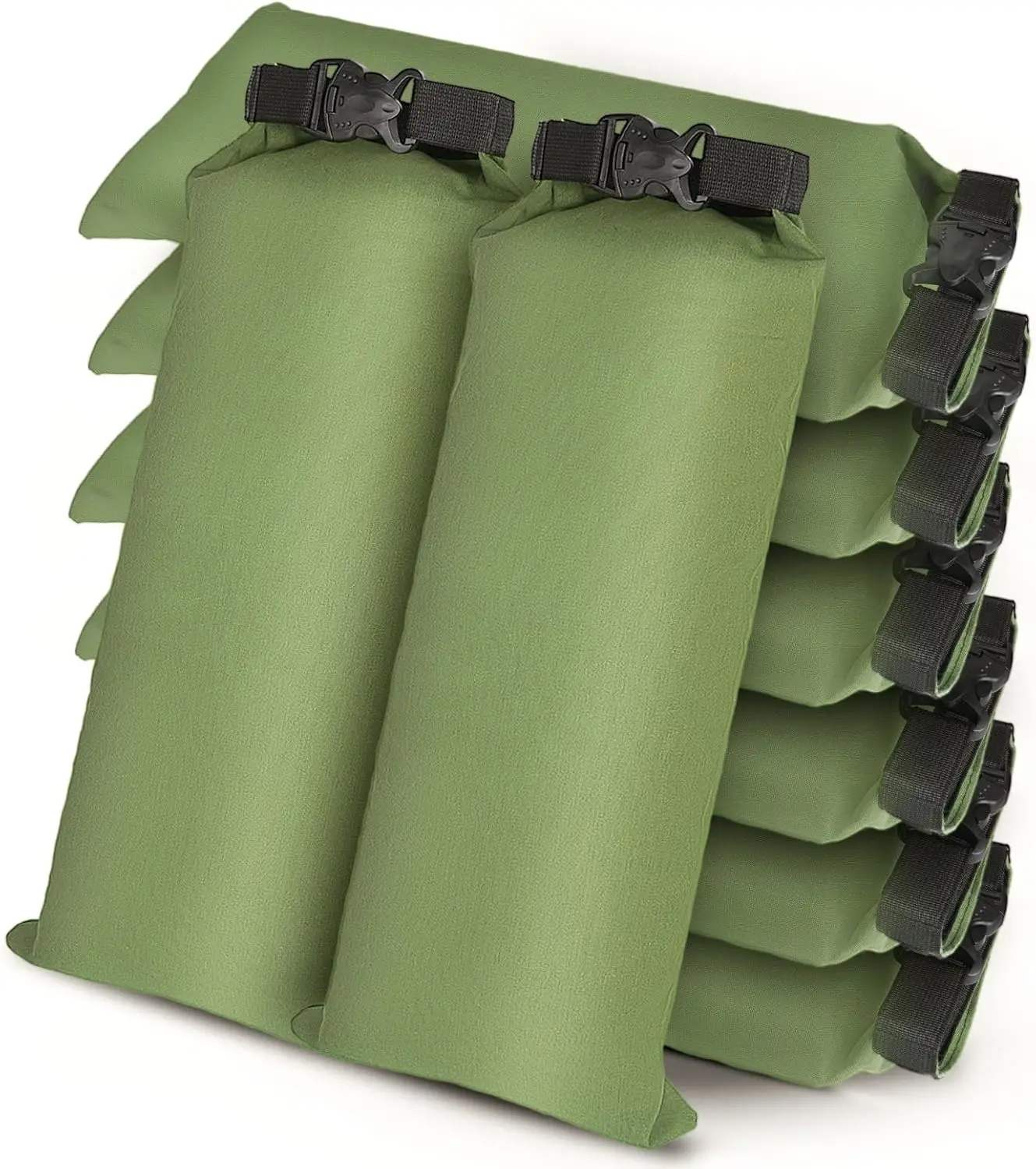 

Heavy Duty Canvas Flood Sandbags 8 Pack Reusable Quick Barrier for Door Window Basement 11 by 28 Inches