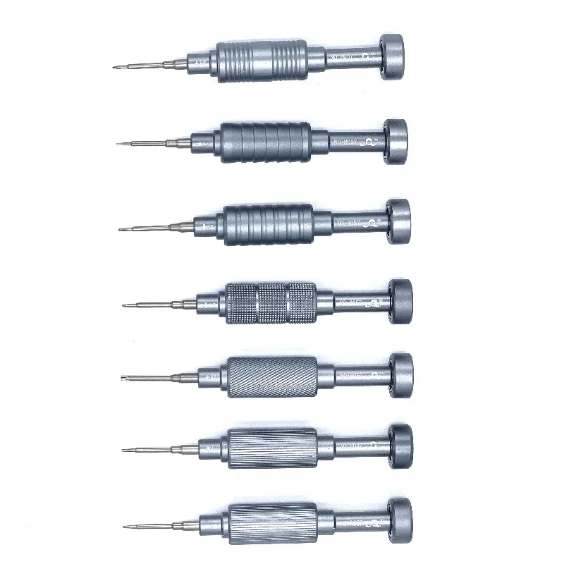 8057 Precision Screwdriver Set For 0.6 0.8 1.2 T1 T2 Clock Laptop Mobile Phone Screw Repairing Screwdriver Set Hand Repair Tools