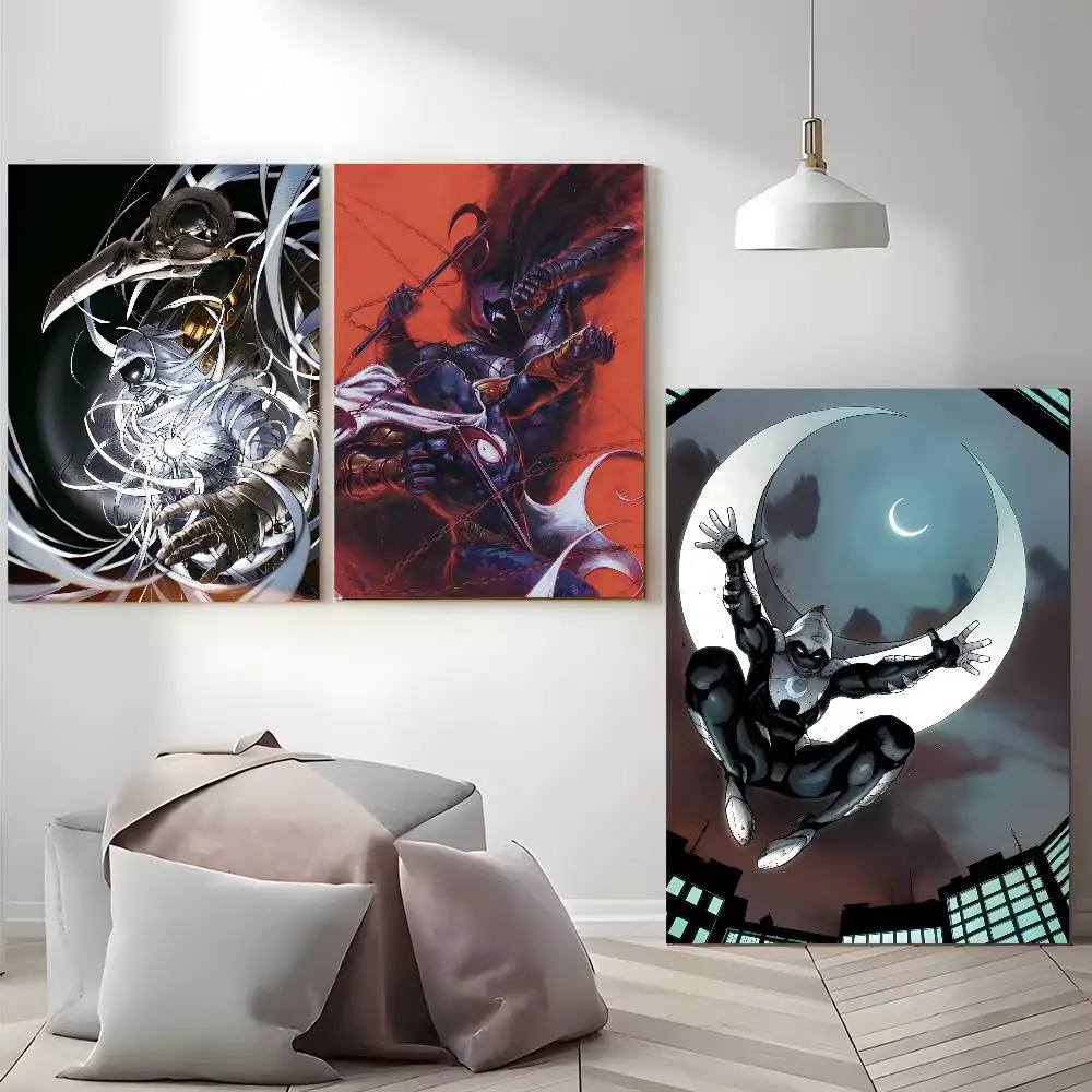 ملصق Anime Moon G-Knight-D لا يتطلب أوراق الحفر ولا علامات يمكن تطبيق ملصقات ذاتية اللصق على أي سطح