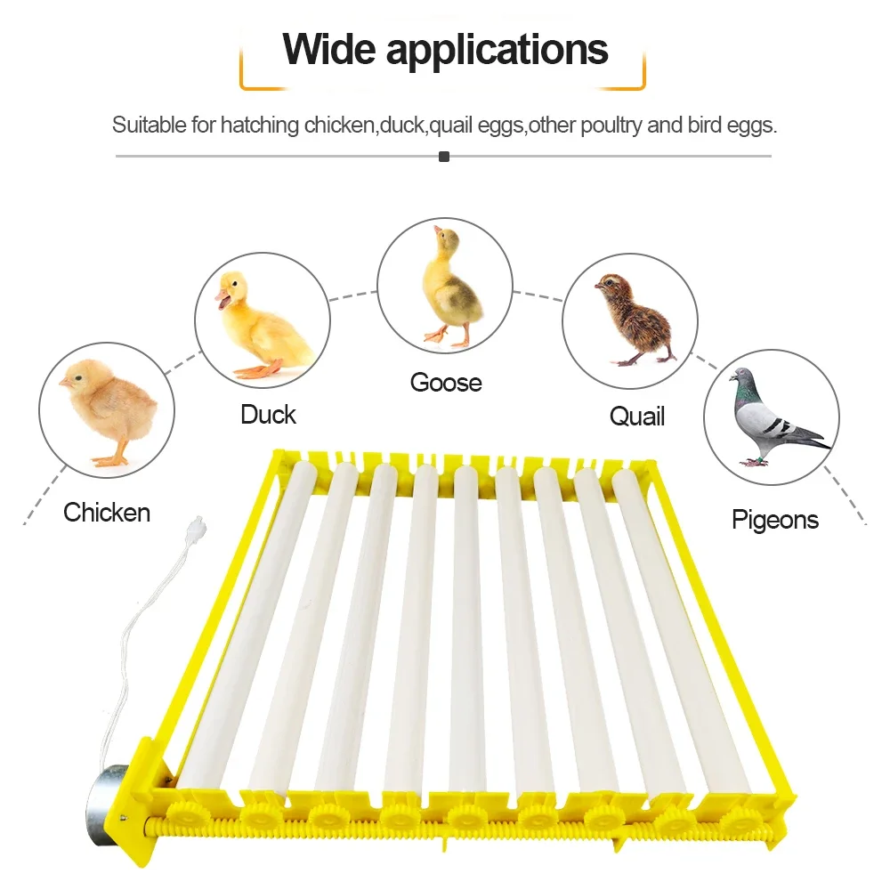 360° Automatic Rotary Egg Turner Roller Tray Eggs Incubator Accessories Roller Pattern Egg Turner Tray Incubation Accessory