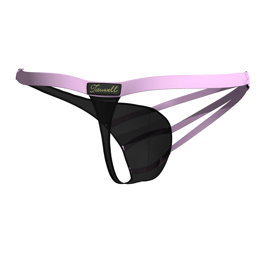 

Sexy Mens Hollow Out Lingerie G-Strings ​Low Waist Thongs U Pouch T-Back Elastic Strap Underwear Briefs Man Panties