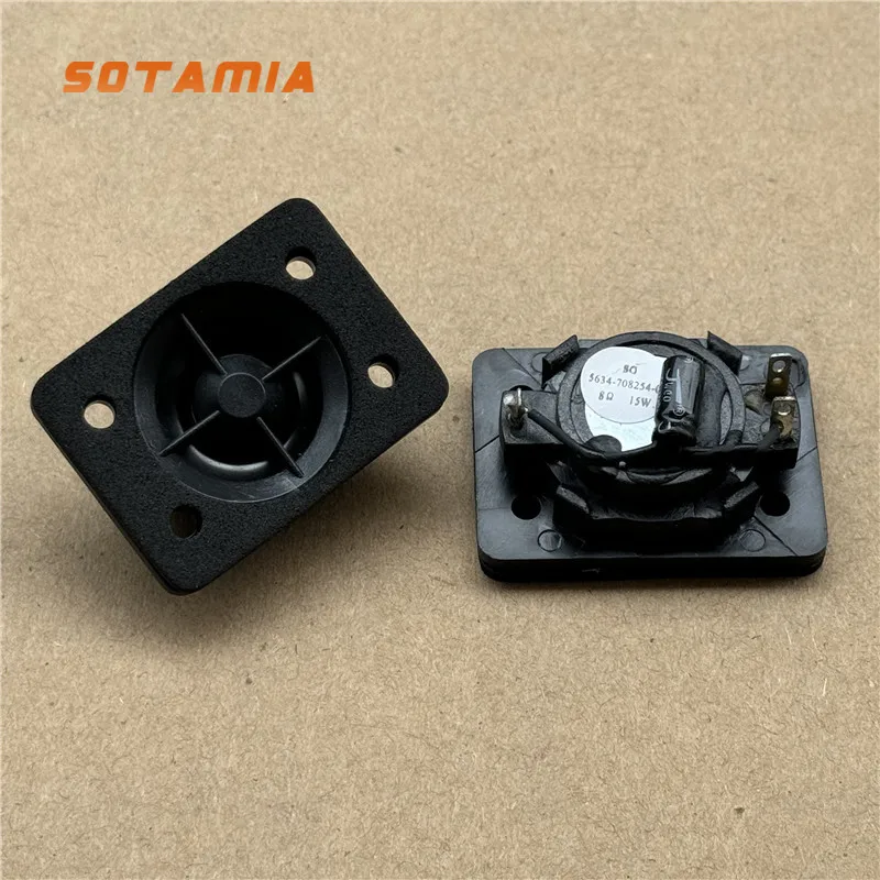 SOTAMIA 2pcs 1 Inch Mini Tweeter Audio Speaker 8 Ohm 15W Car Tweeter Rectangular Bookshelf Loudspeaker DIY Bluetooth Speaker