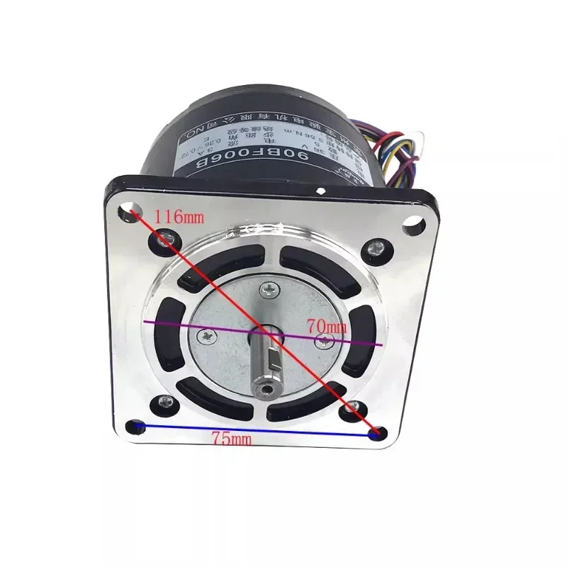 Punching machine lifting motor Baojun stepping motor 90BF006B 5-phase 36V 6 thread punching machine motor