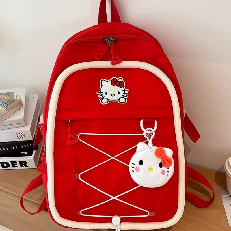 Sanrio New Hello Kitty Student Schoolbag zaino per cartoni animati leggero e resistente alle macchie impermeabile di grande capacità