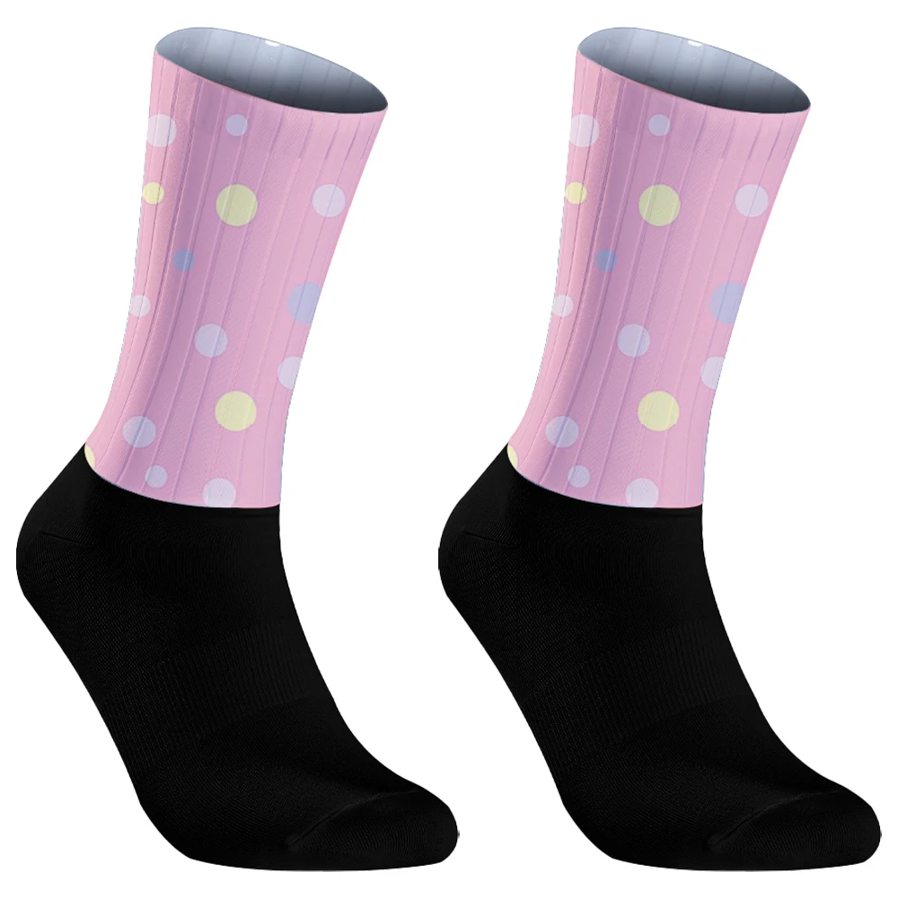 Sportlich gepolsterte Basketball-Rad socken Frauen Männer Sport Socken mit Strand baum Design bequeme Kompression