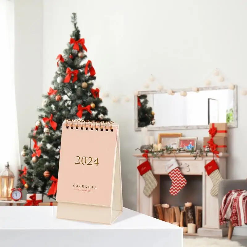 Calendrier de bureau debout pour la maison, calendrier de table 2024, calendrier de bureau, mémo élégant, notes debout, mini calendrier 03, calendrier de bureau 2024