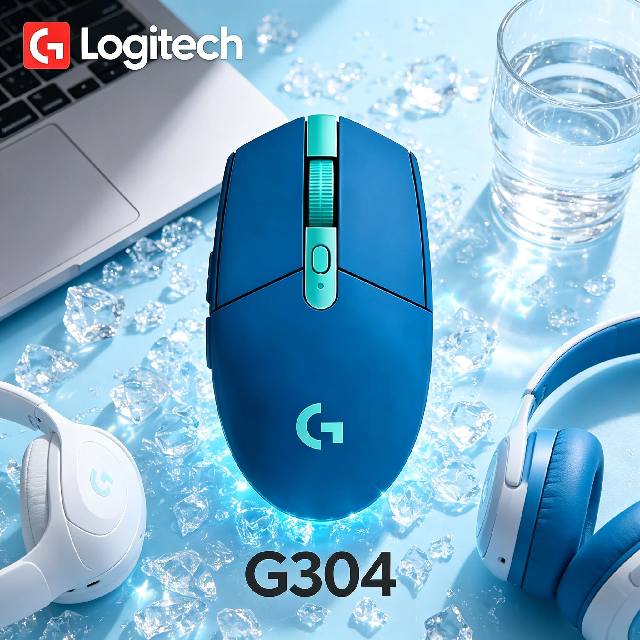 Logitech G304 Wireless Gaming Mouse, Long‑Lasting Battery Power, LIGHTSPEED Wireless Tech For E‑sports Players
