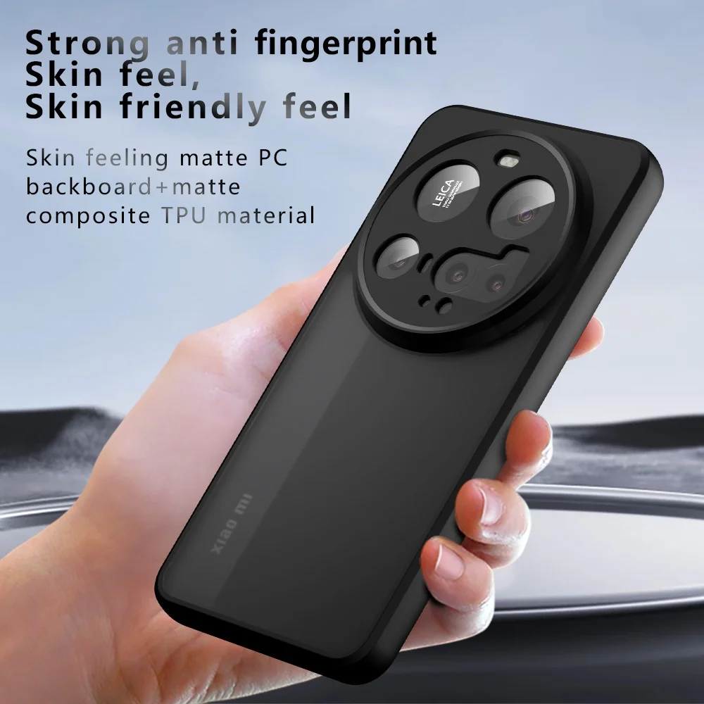 FLYKYLIN Luxus Rüstung Matte Telefon Fall Für Xiaomi 14T 13T Pro 13 14 Ultra 15 Pro Transparent Acryl stoßfest Abdeckung