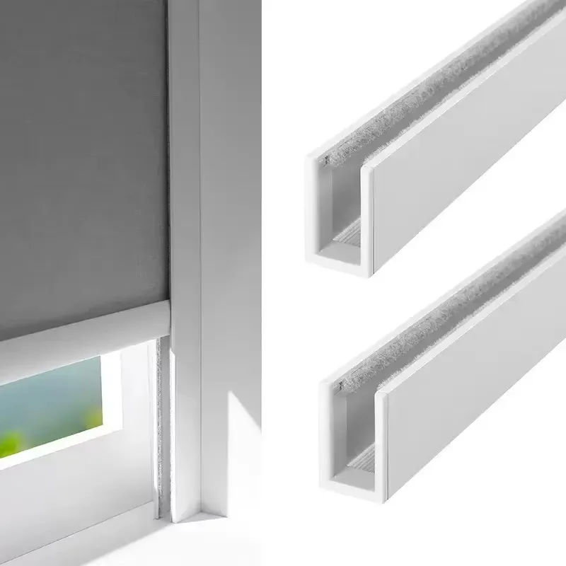 Best Quality Aluminum Material U Channel 100% Blackout Light Blockers For Window Blinds