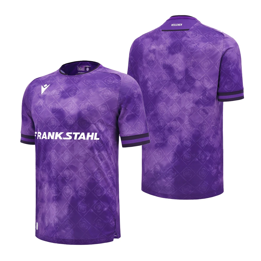 

Macron 2024-25 Season Home And Away Jerseys Purple Fashionable Cool Trendy Artistic Breathable Quick Drying Men's Sports T-Shirt