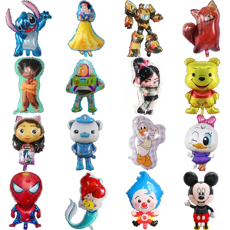 1pc Disney Various Shapes Children Toy Inflatable Helium Foil Balloon Happy Birthday Baby Shower Party Decoration Wholesale