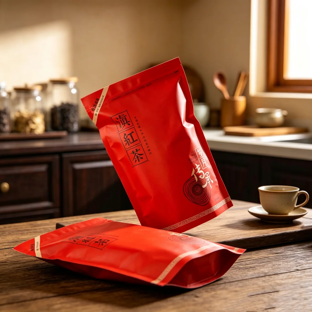 Authentic Black Tea Series Packaging Bag 250g/500g Yunnan DianHong YingHong NO.9 Classic Blacktea Self Sealing Aluminum Foil Bag
