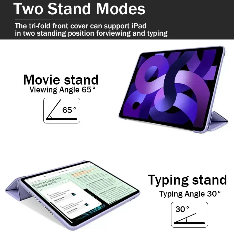 Чехол для iPad 5/6/7/8/9/10 поколения, аксессуары для iPad Air 1/2/3/4/5 Pro 12,9 Pro 11 Mini 6, защитный чехол