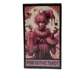 Pink Gothic Tarot Deck 78 cards English For Family Party High Quality Fortune Telling Divination Tarot Cards Deck Board Game
