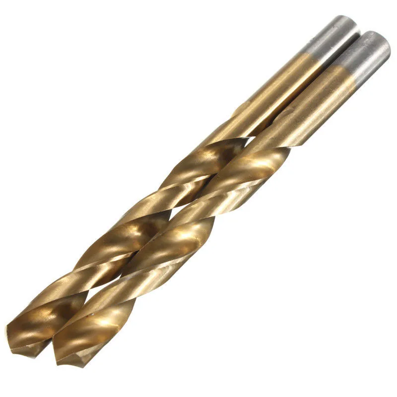 10pcs 2mm/3mm Titanium Coated Manual Twist Drill Set HSS High Speed Steel Drill Bit Set Tool for Metal Woodworking Brocas