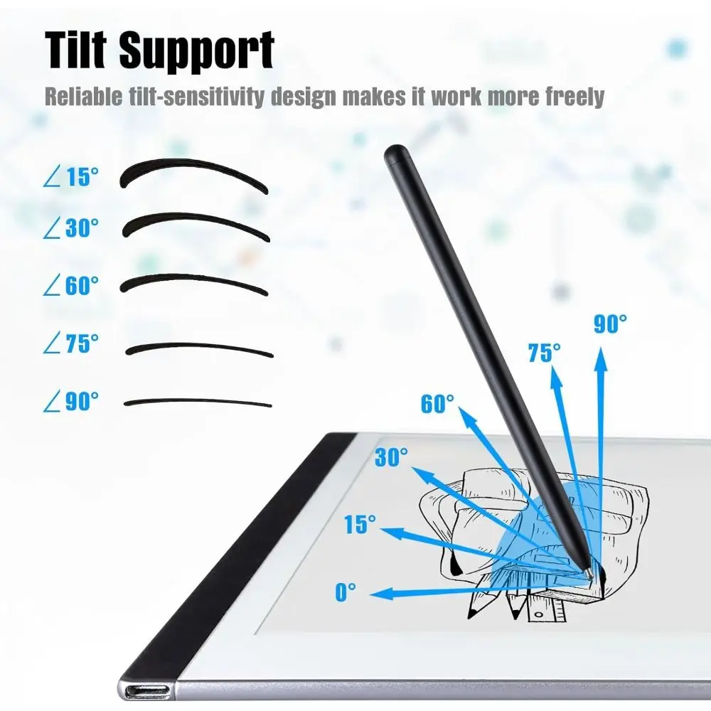 Titanium Alloy Pen Tips Replacement 4096 Pressure with Tweezer Stylus Pen Nibs Metal for Remarkable 2/BOOX/iReader/Lamy AL-Star