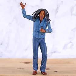 Music Legends Reggae Singer Bob Marley PVC Figure  Mini Statue Collectible Model Toy Gift