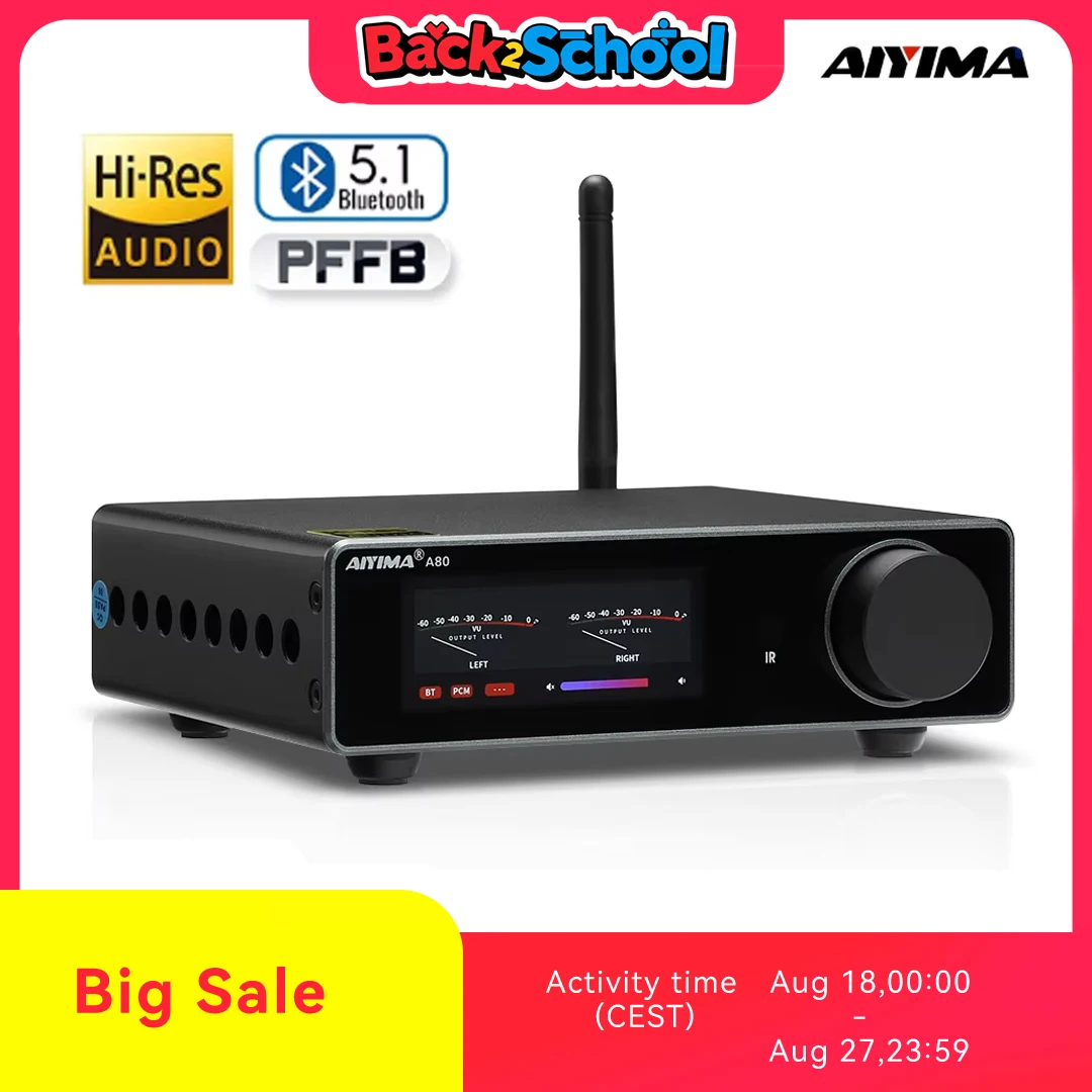 AIYIMA A80 TPA3255 ЦАП Bluetooth PFFB