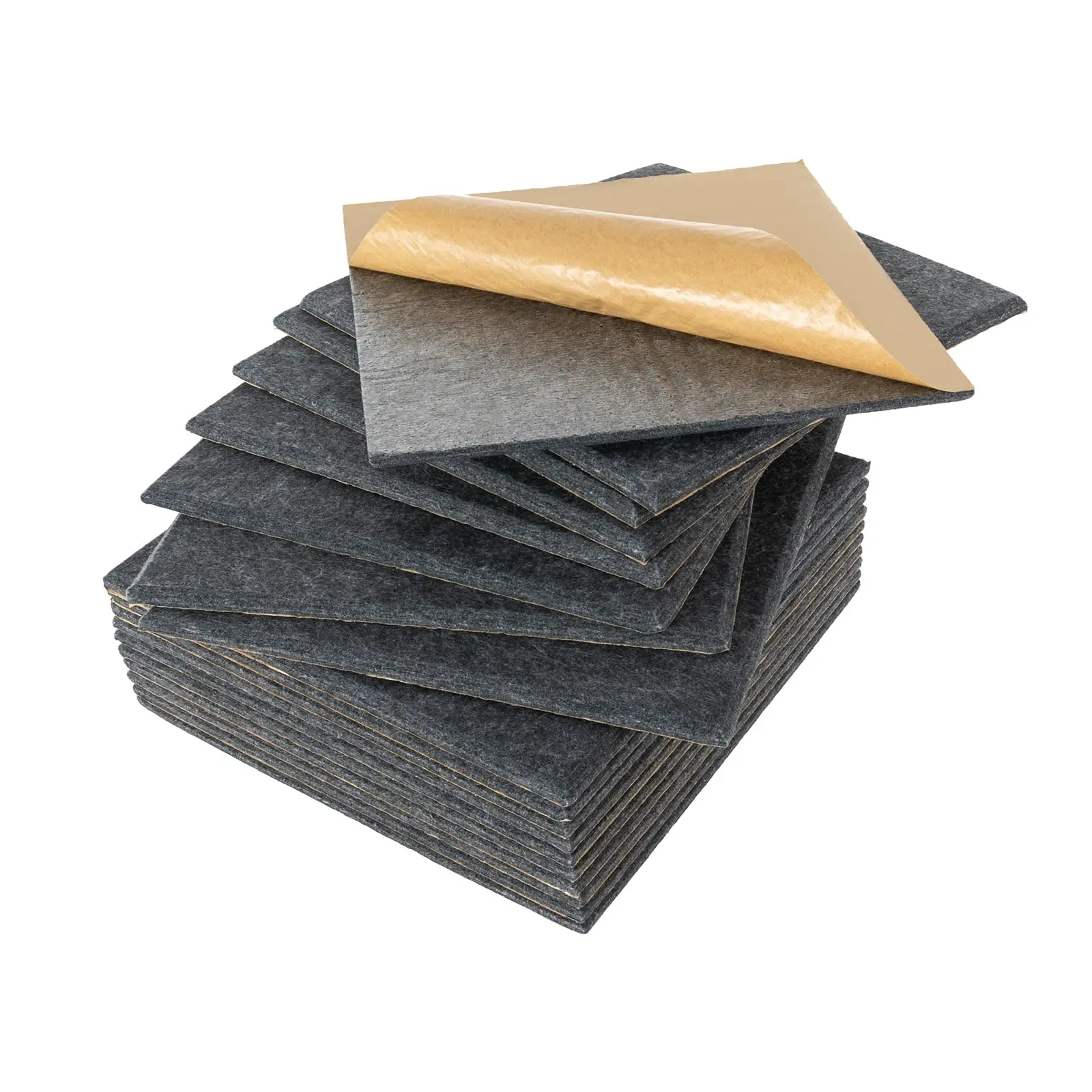 Opakowanie 18 paneli akustycznych samoprzylepnych kwadratowych paneli akustycznych do ścian i sufitów, paneli wygłuszających, płytek wygłuszających, tłumików dźwięku.