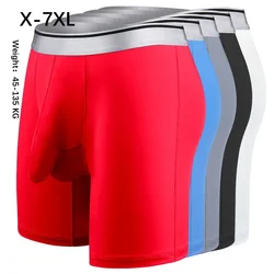 Sports Underwear Men Plus Size Boxers 135 Kg  7XL Straight Anti-wear Legs Lengthened Fattened Extra Long Male Boxershorts