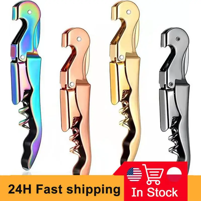 Stainless Steel Wine Opener,Double Hinge Corkscrew Professional Waiter Beer Bottle Opener for Restaurant Waiters or Bartenders