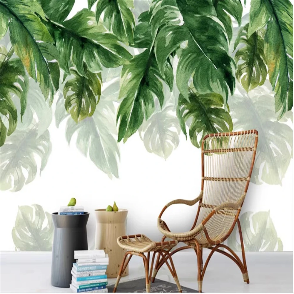 

Custom Tropical plants Photo Wallpapers for living room Bedroom art wallpaper Children Room Decoration 3D Mural home decorations
