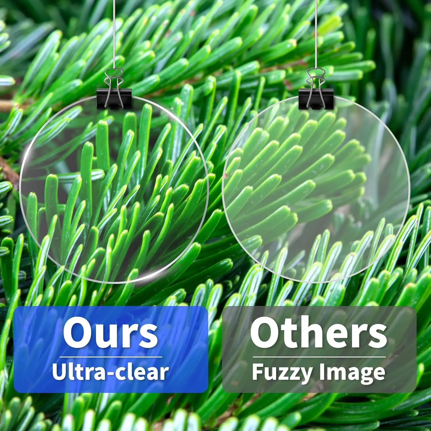 1/4" runde Acryl-Plexiglasplatte, 6 Zoll Durchmesser, klarer Acrylkreis, Kuchenscheibe, Tischplatte, Acryl-Hintergrund