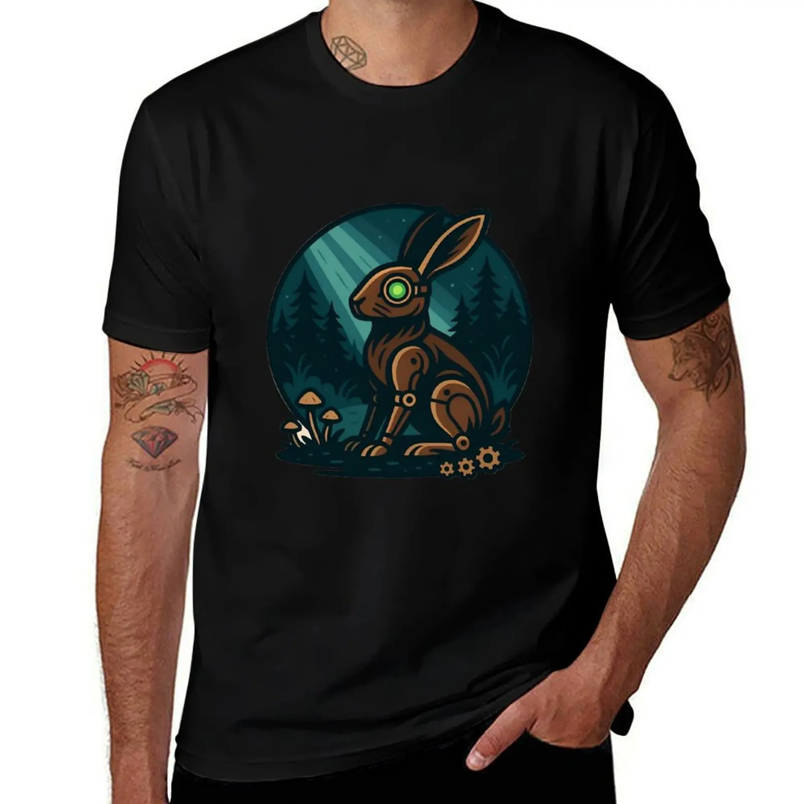 

Cyber Forest Rabbit T-Shirt new edition luxury t-shirt man clothes men clothes