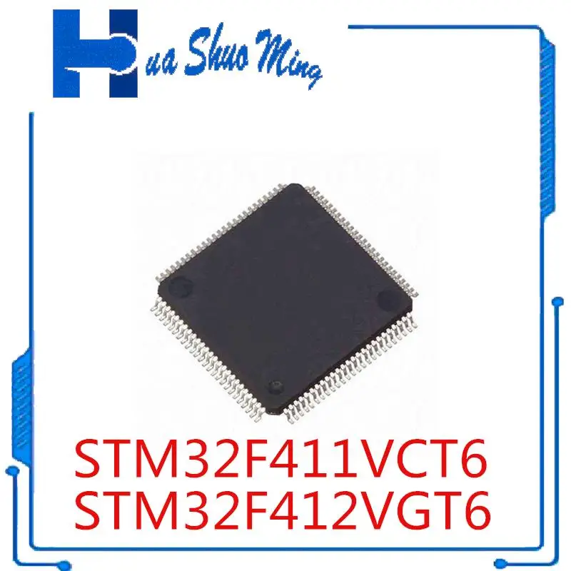 

2 шт./лот STM32F411VCT6 STM32F412VGT6 STM32F411 STM32F412 STM32F STM32 LQPFP100