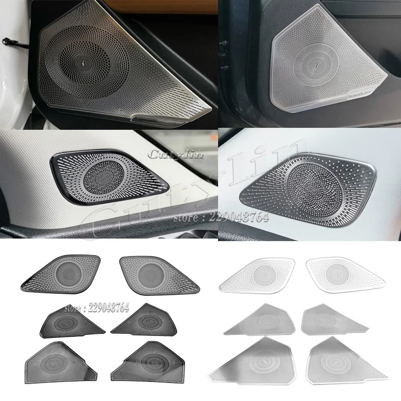 For Kia Sportage NQ5 2022-2026 Stainless Steel A Pillar Speaker Four Door Audio Speaker Under Seat Air Outlet Duct Outlet Trim