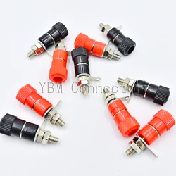 5Pcs Banana 4mm Socket Professional Binding Post Nut Banana Plug Jack Connector Nickel Plated YTQHANF