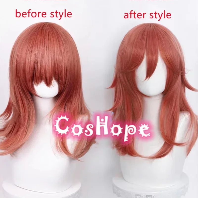 Angel Devil Cosplay Wig 50cm Wig Light Dark Orange Wig Cosplay Anime Cosplay Wigs Heat Resistant Synthetic Wigs