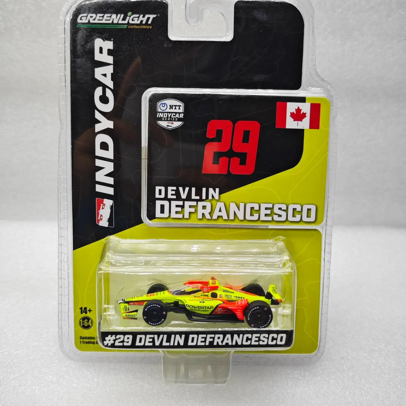 

GreenLight1:64 2022 NTT IndyCar Series - # 29 Devlin DeFrancesco 11539 Alloy Car Model Market Ornament Collectibles